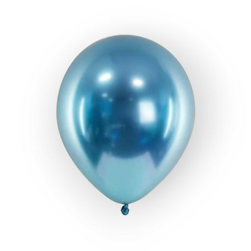 Picture of LATEX BALLOONS CHROME BLUE 12 INCH